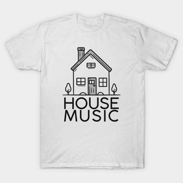 House Music T-Shirt by Bode Designs